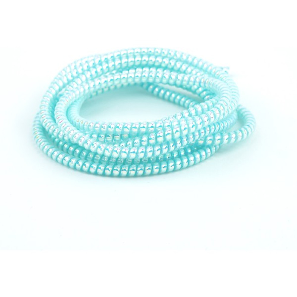 Spelt Şarj Aleti Kablosu Kablo Kordon Koruyucu Spiral Sarma Kılıf Koruma Laser Aquamarine 160CM Cep Telefonu Şarj Cihazı Fiyatı
