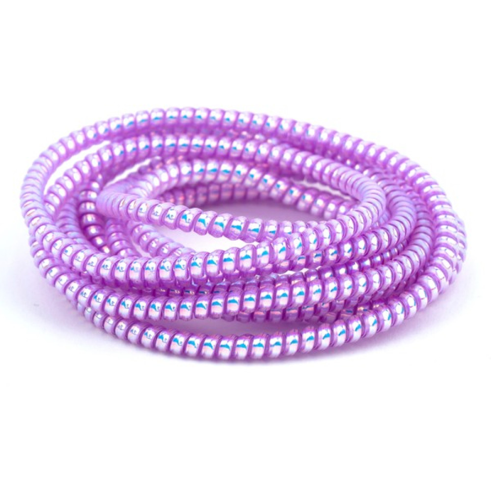 Spelt Şarj Aleti Kablosu Kablo Kordon Koruyucu Spiral Sarma Kılıf Koruma Laser Lilac Shine - Eflatun Cep Telefonu Şarj Cihazı Fiyatı