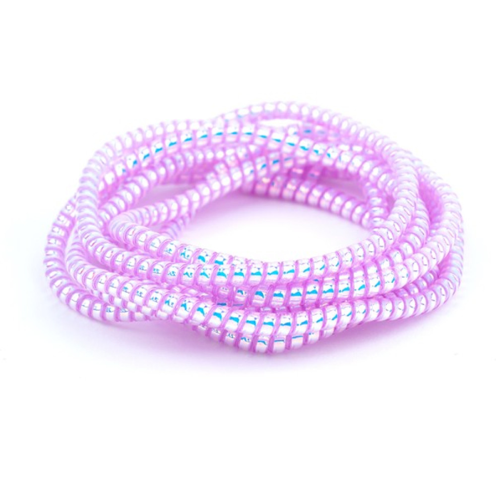 Spelt Şarj Aleti Kablosu Kablo Kordon Koruyucu Spiral Sarma Kılıf Koruma Laser Pink Shine - Pembe Cep Telefonu Şarj Cihazı Fiyatı