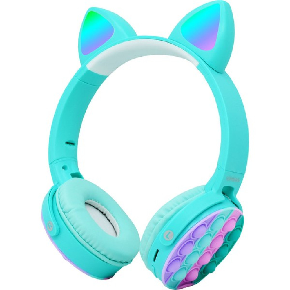 SPHONE Bluetooth Renkli Rgb Işıklı Kulak Üstü Kulaklık Ses Pop Sd Cart Aux Kablosuz Pofidik Unicorn Çocuk - Mavi Kulak Üstü Kulaklık Fiyatı