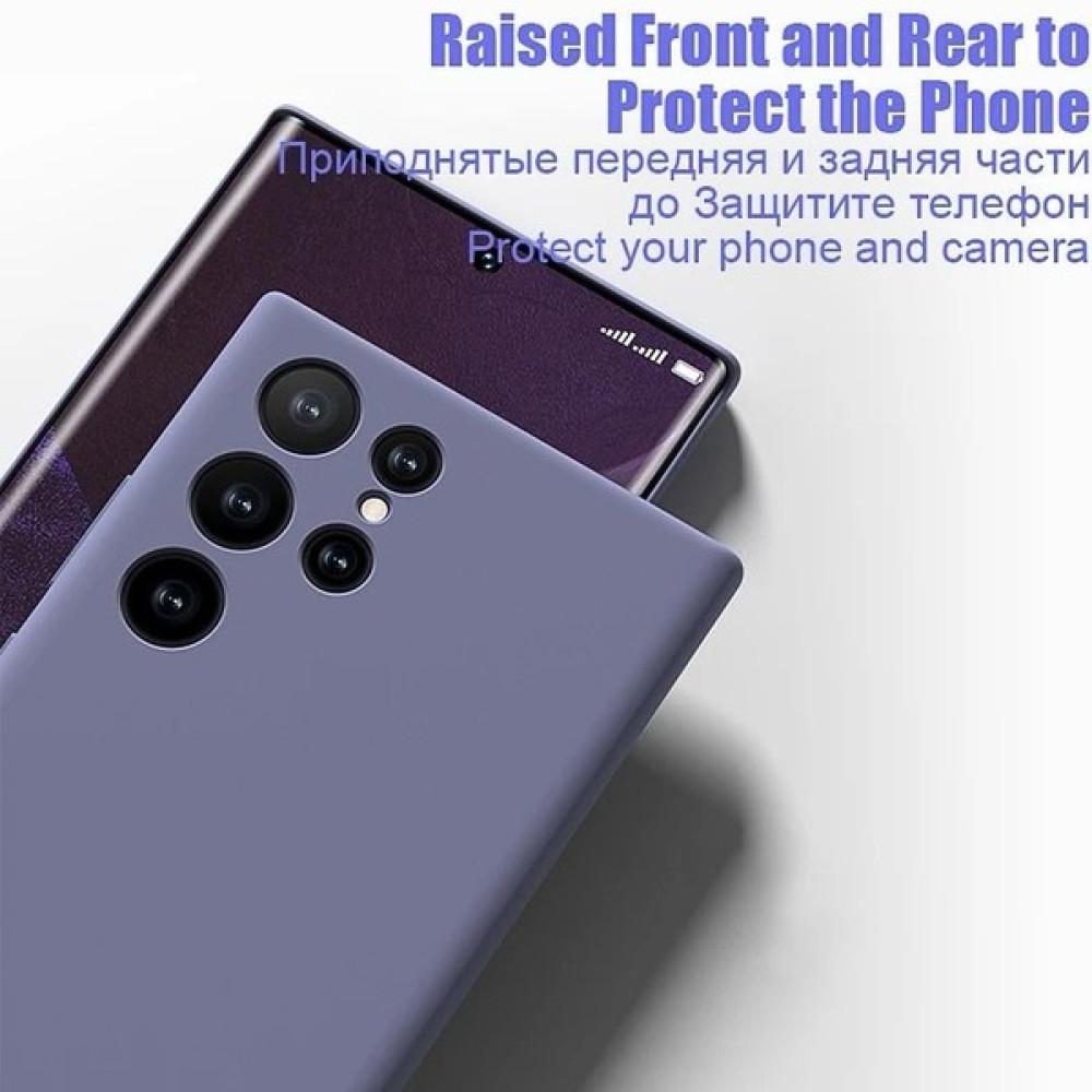 SPHONE Galaxy S23 Ultra Kılıf Içi Süet Kadife Yumuşak Doku Hissi Giyim Kombini Soft Renk Silikon - Siyah Cep Telefonu Kılıfı Fiyatı