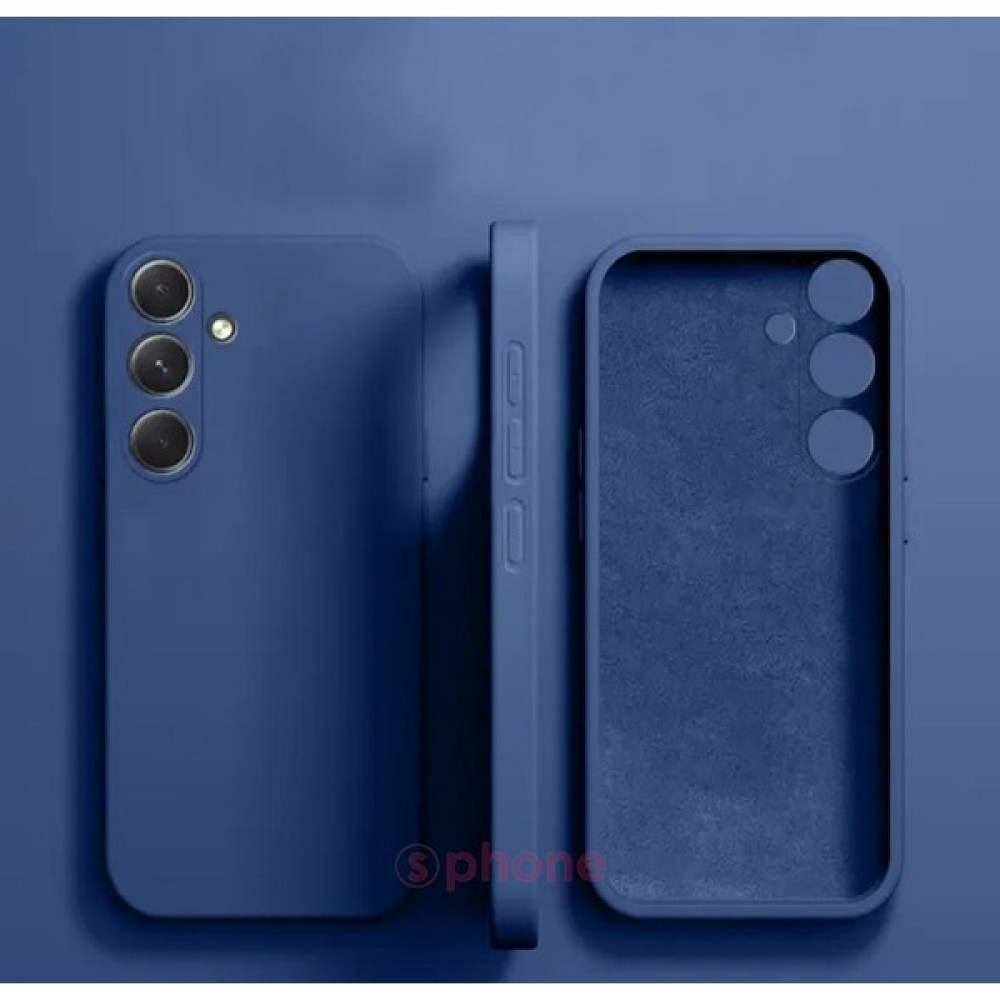 SPHONE Samsung Galaxy A34 5g Kılıf Içi Süet Kadife Yumuşak Doku Hissi Giyim Kombin Soft Renk Liquid Silikon - Lacivert Cep Telefonu Kılıfı Fiyatı