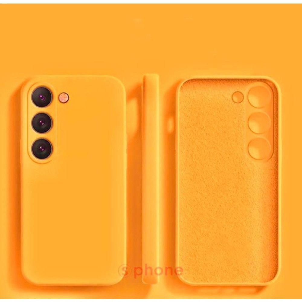 SPHONE Samsung Galaxy M34 5g Kılıf İçi Kadife Süet Yumuşak Doku Hissi Soft Renk Silikon Giyim Kombin Kapak - Turuncu Cep Telefonu Kılıfı Fiyatı