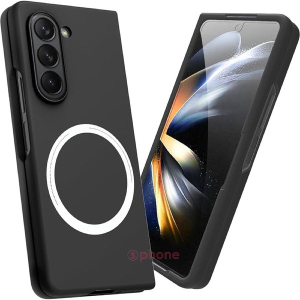 SPHONE Samsung Galaxy Z Fold 5 Kılıf Magsafe Wireless Şarj Destekli Soft Renkli Ekran Cam Korumalı Katlanır - Siyah Cep Telefonu Kılıfı Fiyatı