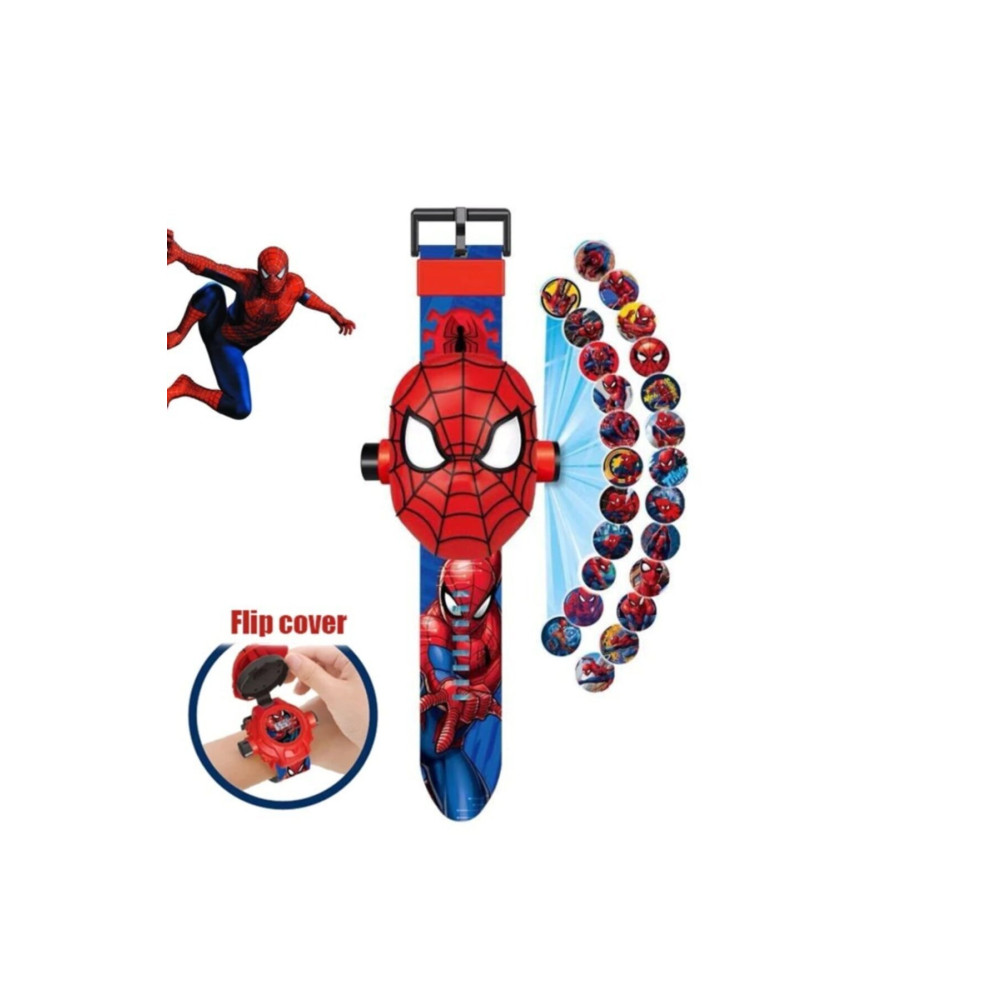 SPIDERMAN Çocuk Spiderman Figürlü Projeksiyonlu Dijital Kol Saati Aksiyon Figürleri Fiyatı