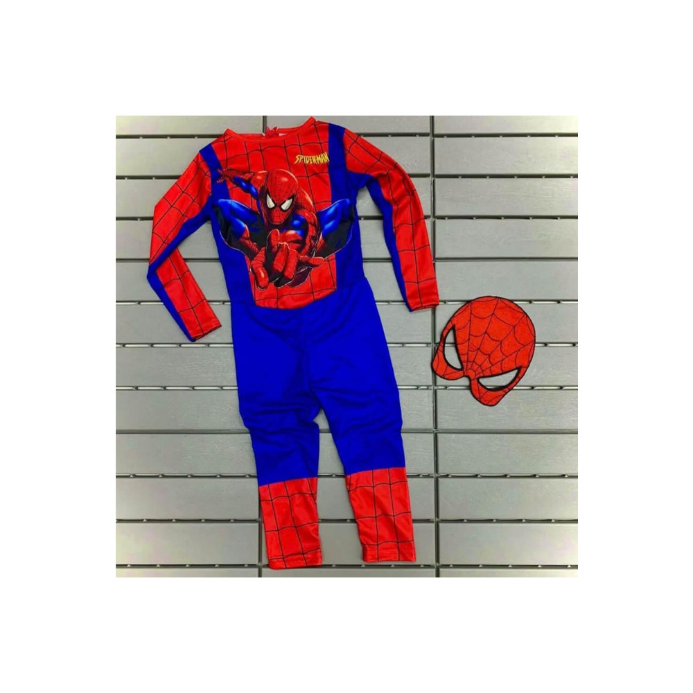 SPIDERMAN Erkek Çocuk Kostümü Yeni Örümcek Adam Kostüm Maskeli 3-10 Yaş Arası S Beden Yaş Günü & Parti Fiyatı