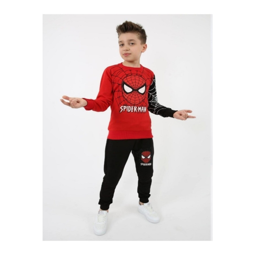 SPIDERMAN Erkek Çocuk Spiderman Baskılı Kompak Penye Ikili Takım 7-8 Yaş Beden Kadın Giyim Fiyatı