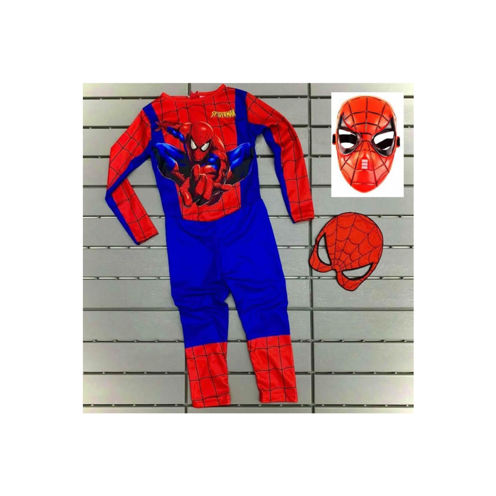 SPIDERMAN Kostümü Yeni Örümcek Adam Kostüm 2 Maskeli L Beden Yaş Günü & Parti Fiyatı