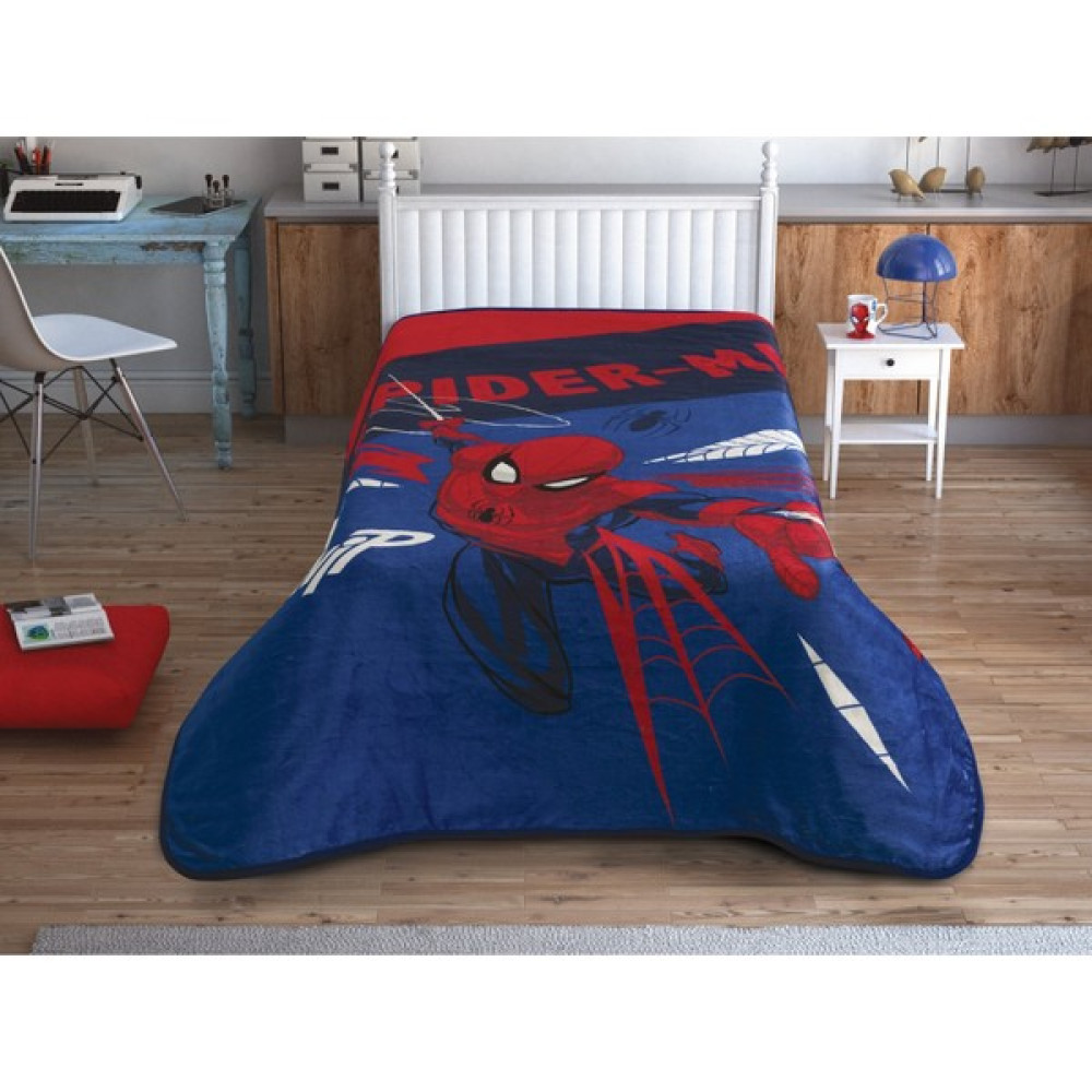 Spiderman Thwip Lisanslı Battaniye - Renkli - 160 x 220 cm Battaniye Fiyatı