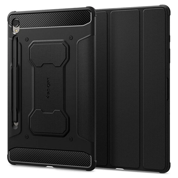 Spigen Galaxy Tab S9 Kılıf Rugged Armor Pro Black Tablet Kılıfı Fiyatı