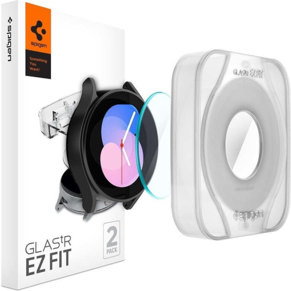 Spigen Samsung Galaxy Watch 5 / 4 (40mm) ile Uyumlu Cam Ekran Koruyucu Kolay Kurulum Glas.tR EZ Fit Slim HD (2 Adet) - AGL05340 Giyilebilir Teknoloji Aksesuarları Fiyatı