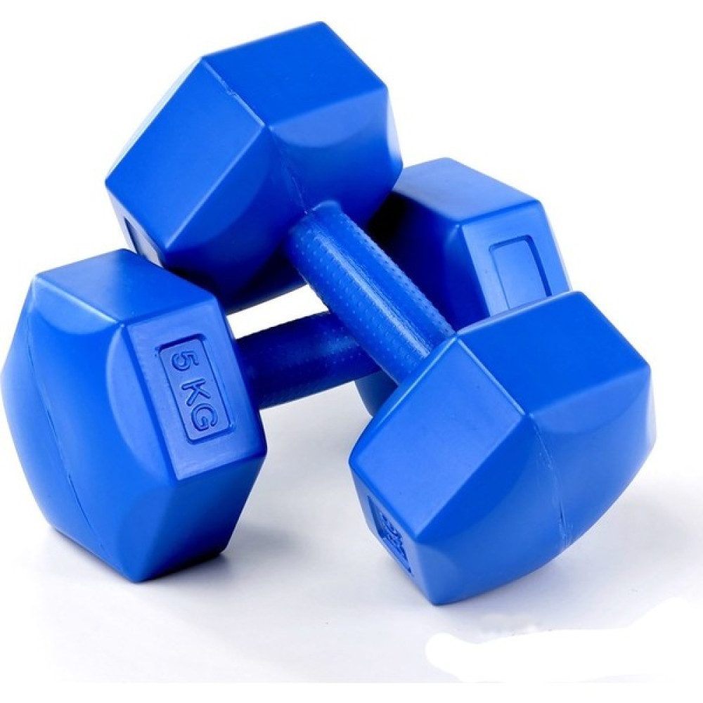 Spin 5 Kg X 2 Adet Plastik Mavi Dambıl Cs-568 Dambıllar & El / Ayak Ağırlıkları Fiyatı