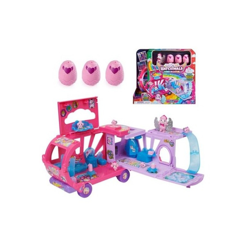 Spin Master Hatchimals Colleggtibles Dönüşen Rainbow-Cation Karavan Oyuncak Araba 6 Özel Karakter 10 Aksesuar Oyun Seti Fiyatı
