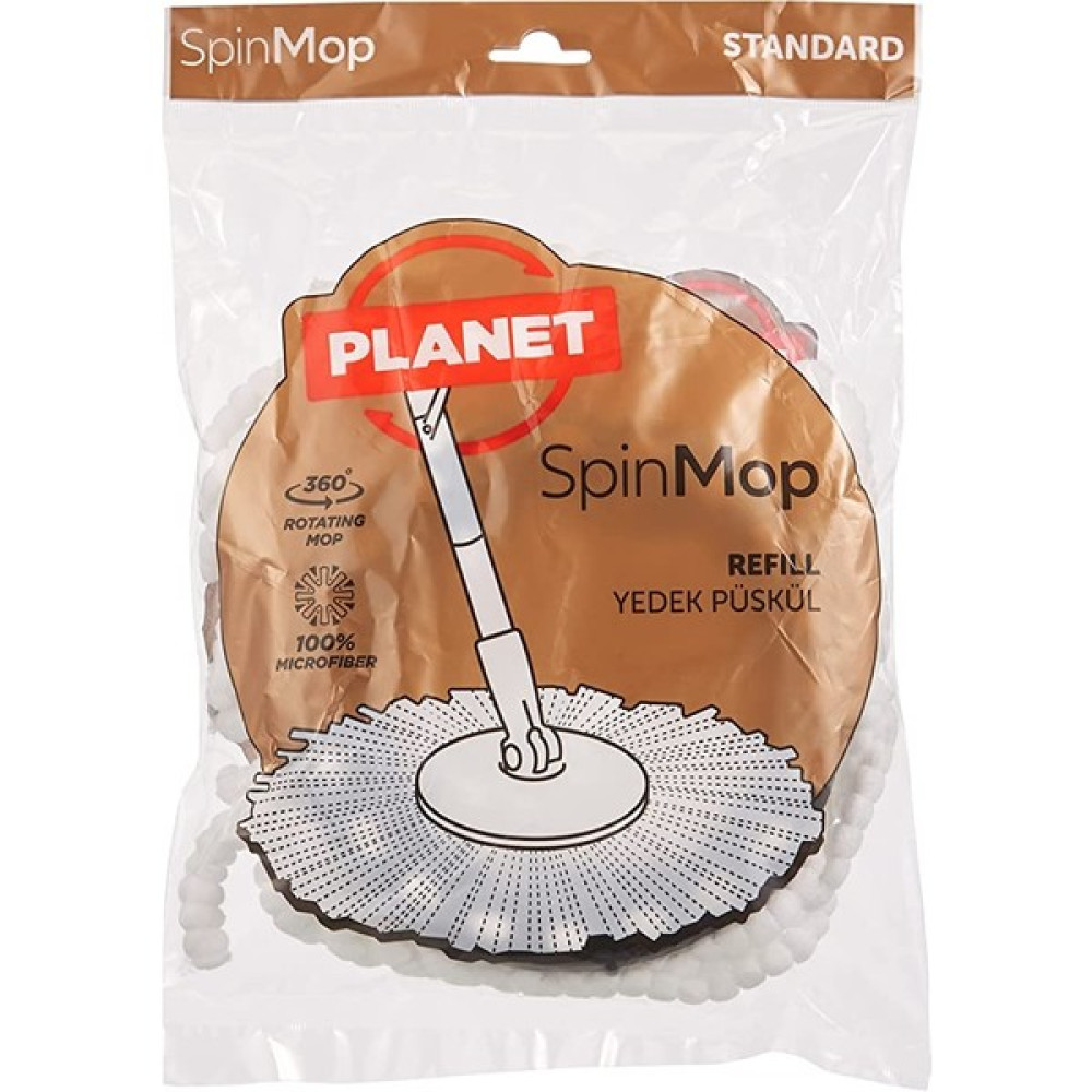 Spin Mop Mikrofiber Püskül (5 Adet) - Gri Temizlik Malzemeleri Fiyatı
