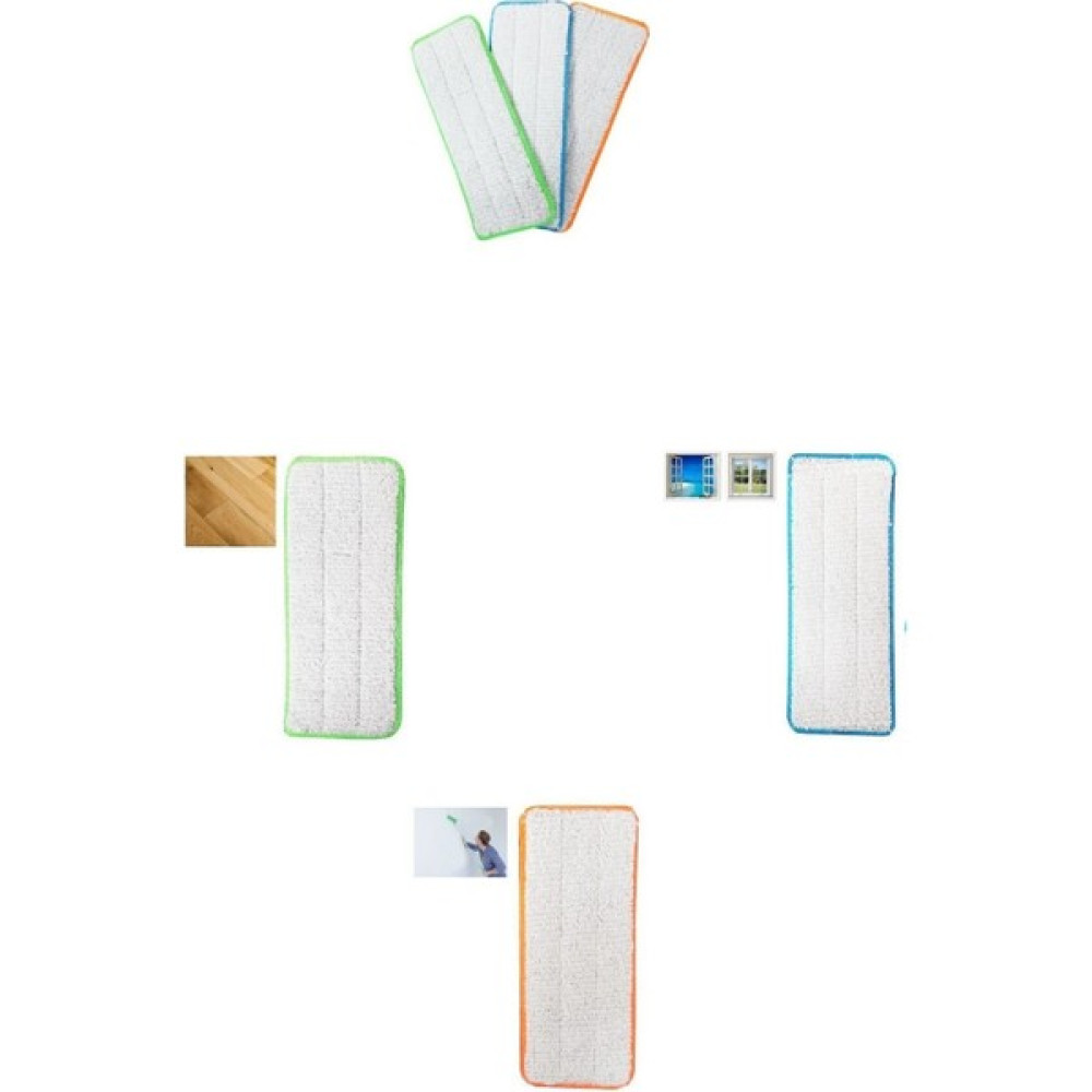 Spin Mop Tablet Mop Yedek Bezi 3 Farklı Kullanım Alanı 3'lü Yedek Bez Temizlik Malzemeleri Fiyatı
