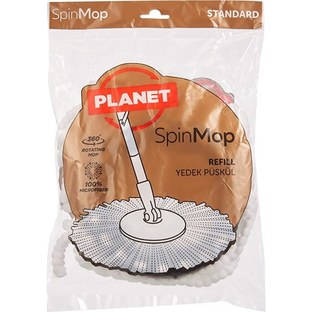 Spin Mop Yedek Püskül 5’li - Gri Temizlik Malzemeleri Fiyatı