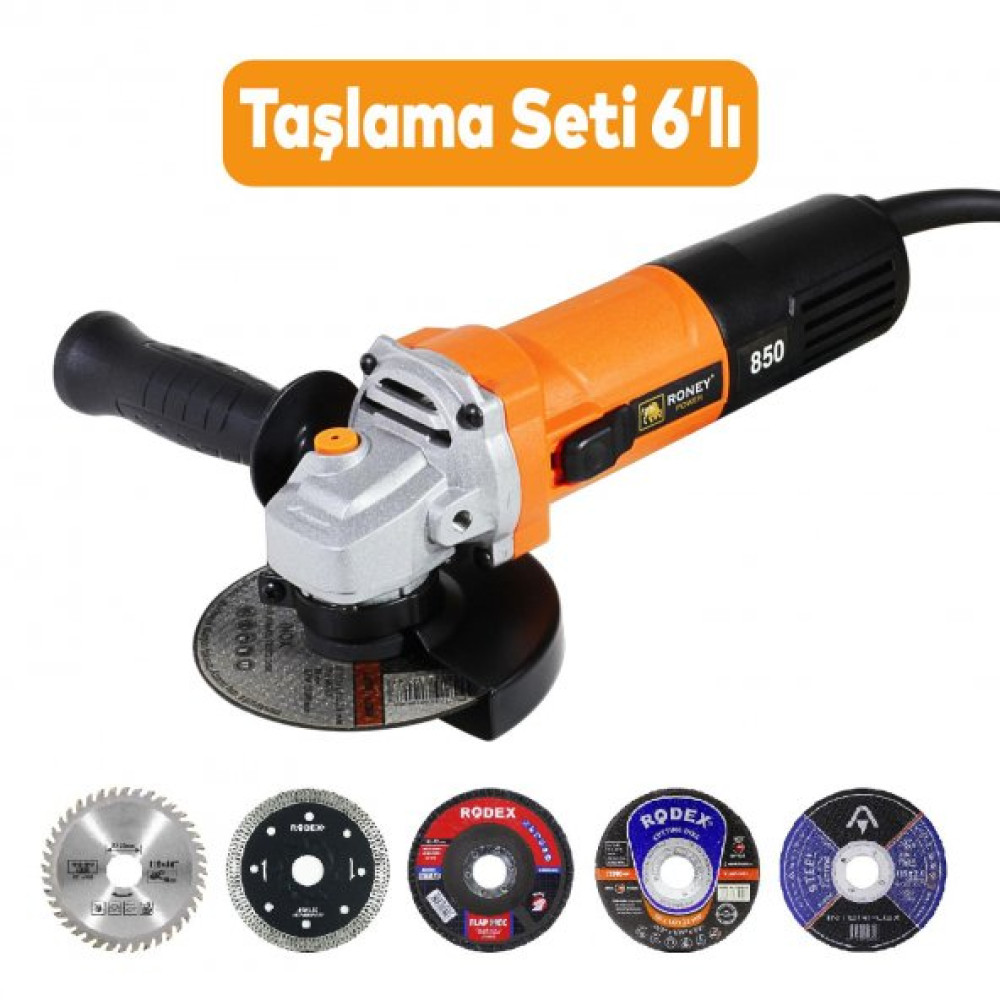 Spiral Avuc Ici Taslama Makinesi Seti 115 Mm Ahsap Mermer Beton Metal Tugla Kesici Inox Flap Disk (6Li Set) Taşlama Makinesi Fiyatı