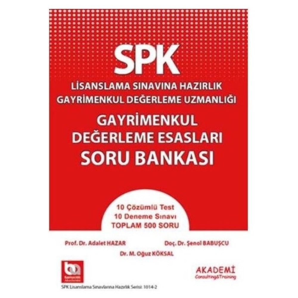 SPK Gayrimenkul Değerleme Esasları Deneme Sınavı İş, Ekonomi & Pazarlama Fiyatı