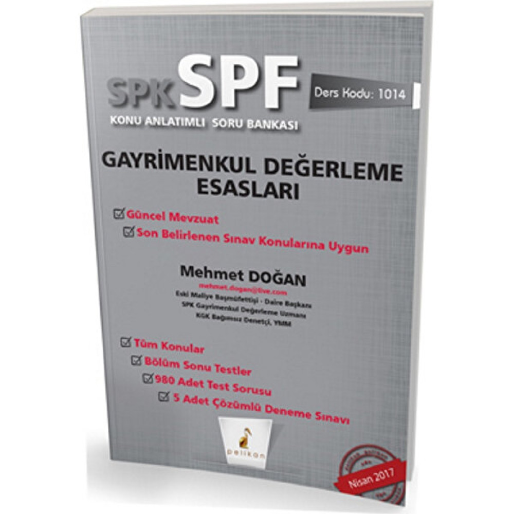 SPK - SPF Gayrimenkul Değerleme Esasları Konu Anlatımlı Soru Bankası - MEHMET DOĞAN Ders Sınav Kitapları Fiyatı