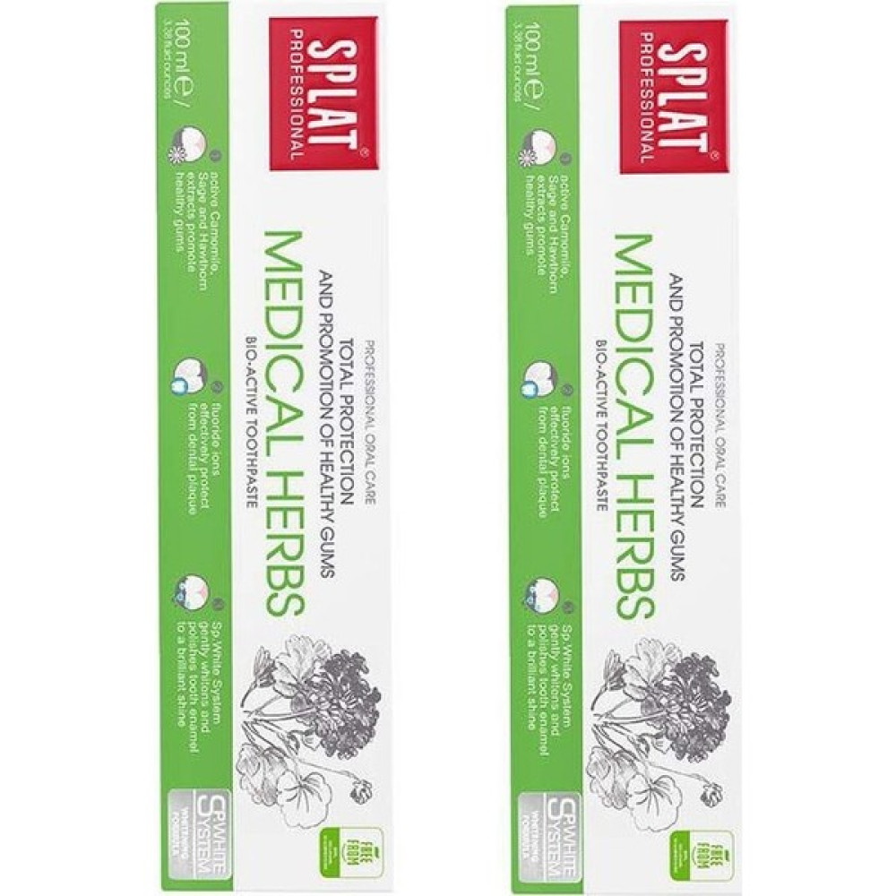 Splat Medıcal Herbs Diş Macunu 100 ml 2 Adet Diş Macunları Fiyatı