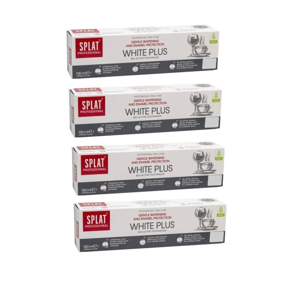 Splat White Plus 100 ml X4 Adet Diş Macunları Fiyatı