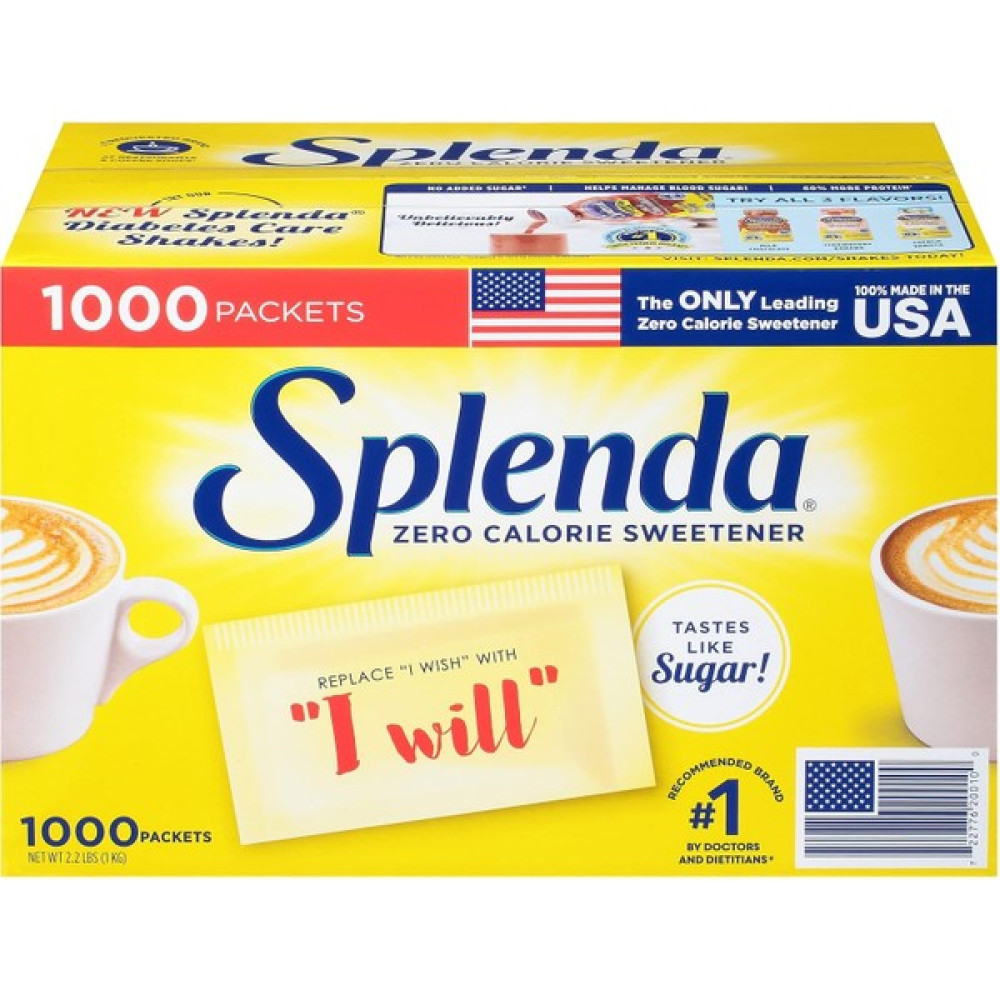 Splenda No Calorie Sweetener Tatlandırıcı 1000 Packets - 1 kg Diğer Fiyatı
