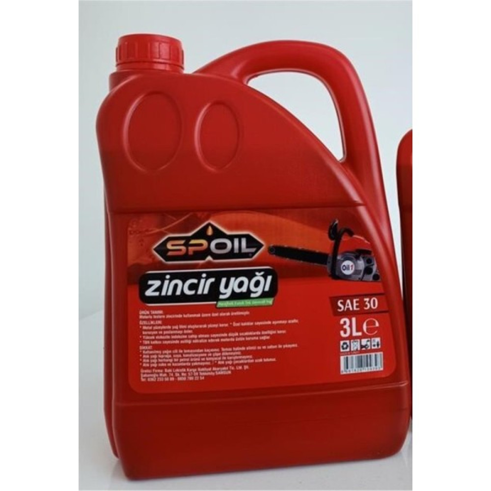 Spoil Zincir Yağı Sae 30 Motor Yağı Fiyatı