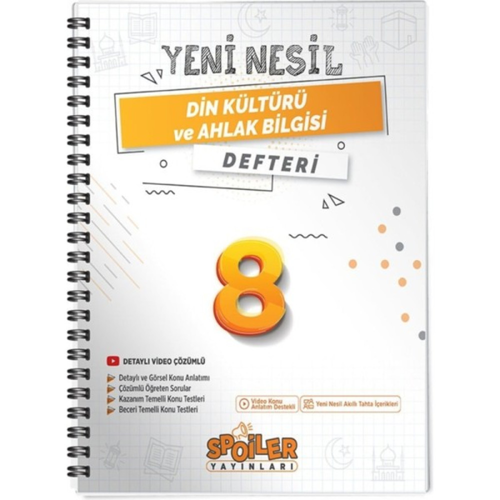 Spoiler 8. Sınıf Yenı Nesıl Dın Kulturu Defterı Kaynak Kitapları Fiyatı