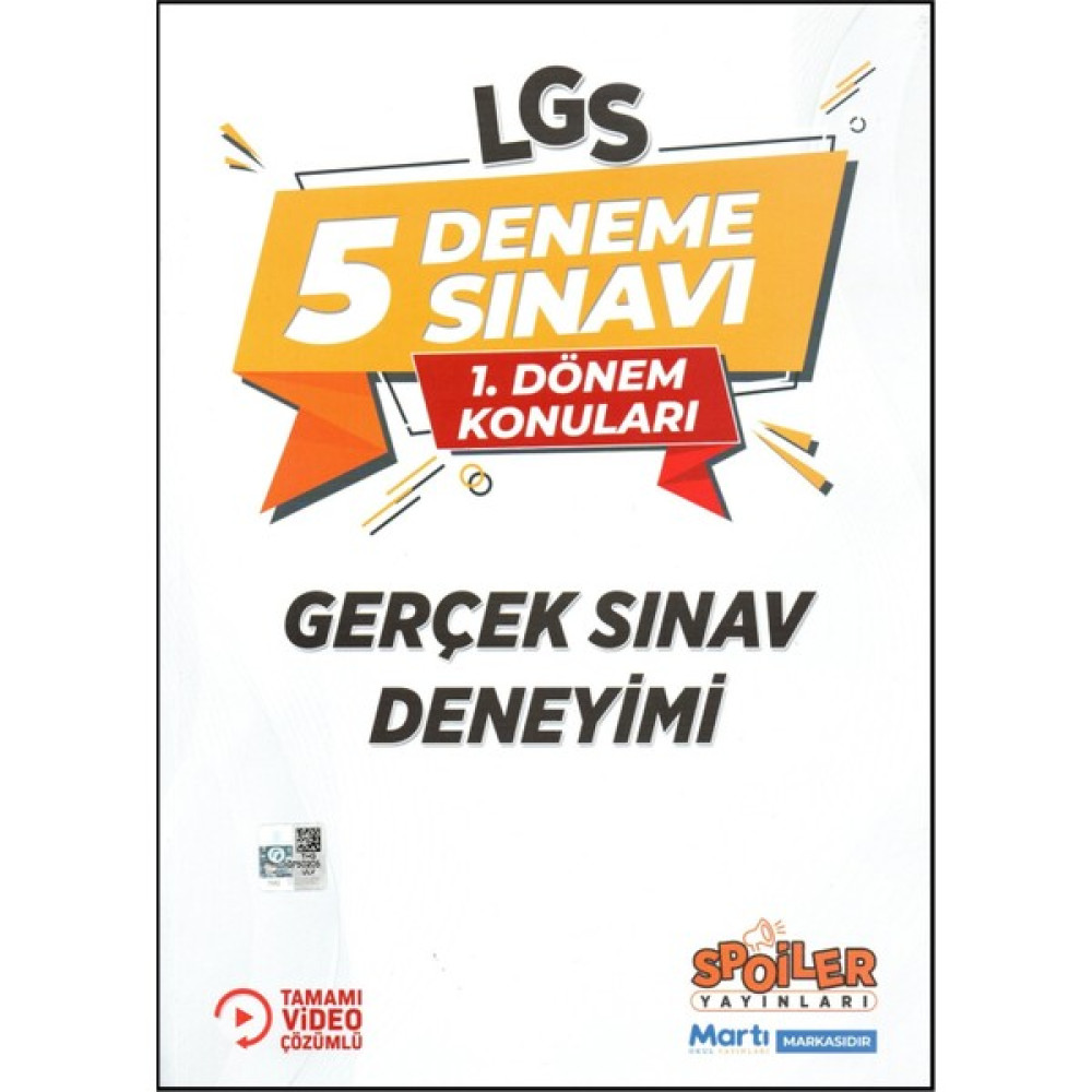Spoiler Yayınları LGS 1. Dönem 5'li Deneme 2023 Basımı Kaynak Kitapları Fiyatı