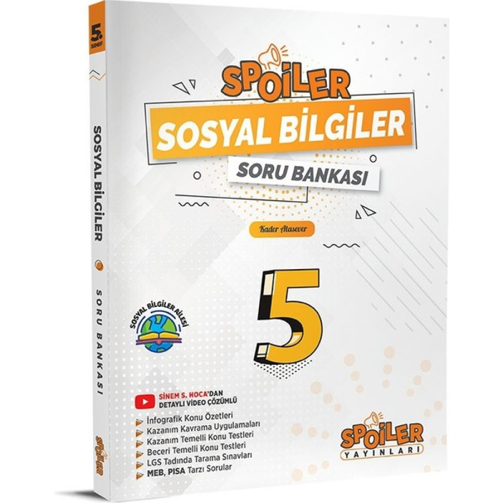 Spoiler Yayınları Spoiler 5.sınıf Sosyal Bılgıler Sb Kaynak Kitapları Fiyatı