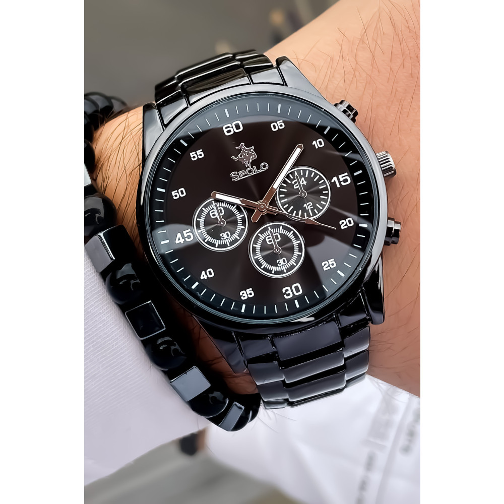 S.POLO Çelik Kordon Erkek Kol Saati Su Geçirmez Bileklik Hediyeli Saat Fiyatı
