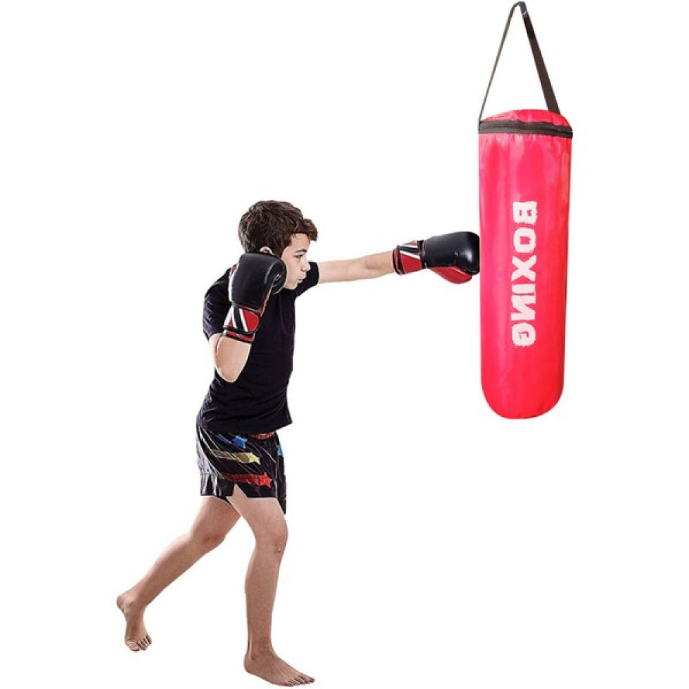 Spor Byfit 53 cm x 20 cm Hazır Dolu Kırmızı Çocuk Boks Kum Torbası Diğer Spor Ürünleri Fiyatı