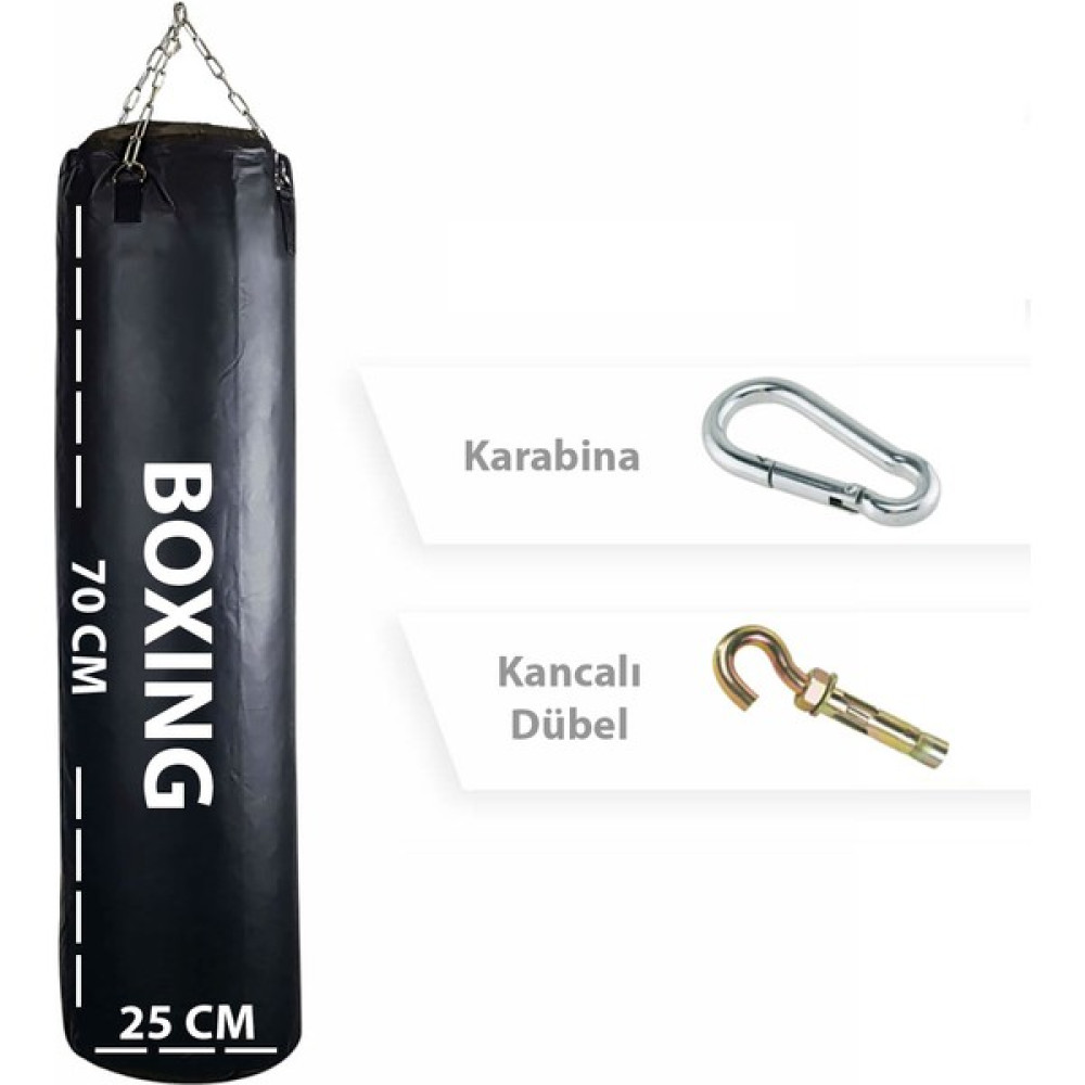 Spor Byfit 70 cm x 25 cm Hazır Dolu Boks Kum Torbası + Tavan Askı Kancası Diğer Spor Ürünleri Fiyatı