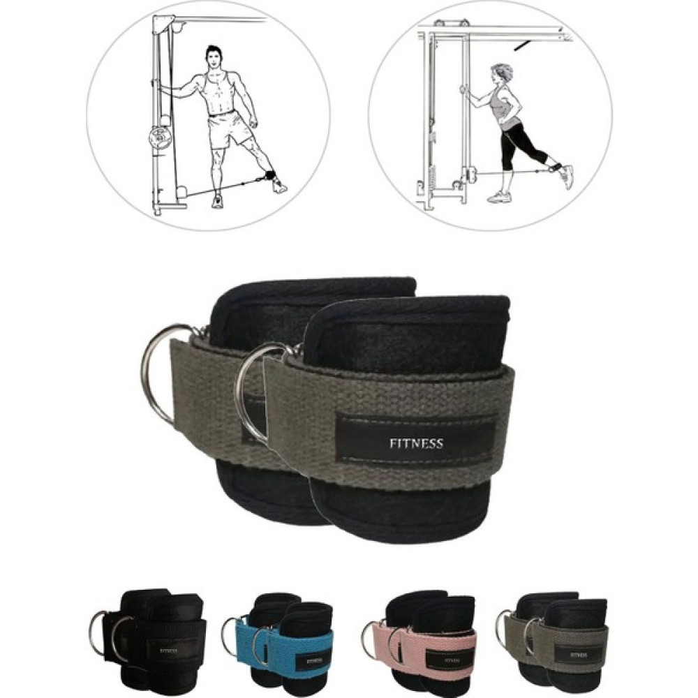Spor Byfit Ayak Bilek Kayışı D-Ring Fitness Ağırlık Çekiş Aparatı Dambıllar & El / Ayak Ağırlıkları Fiyatı