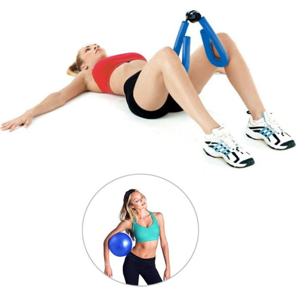Spor Byfit Kol, Bacak, Basen Sıkılaştırıcı Kelebek Egzersiz Aleti Mavi + Denge Topu - 2'li Set Kondisyon Aletleri Fiyatı