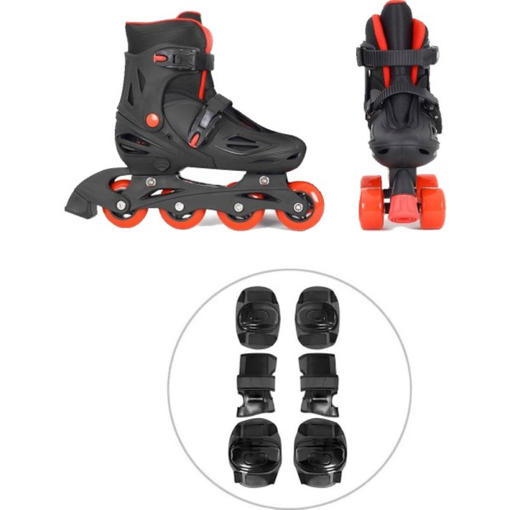 Spor Byfit Multi Fonksiyonel Ister Çift Sıra - Ister Tek Sıra Tekerlekli Paten + Koruyucu Set Paten Fiyatı