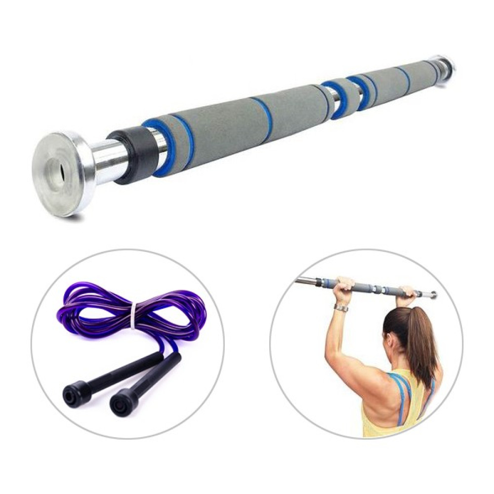 Spor Byfit Sportif 60-100 cm Ayarlanabilir Chrome Tam Süngerli Kapı Arası Barfiks Demiri + Atlama Ipi Hediye Kondisyon Aletleri Fiyatı