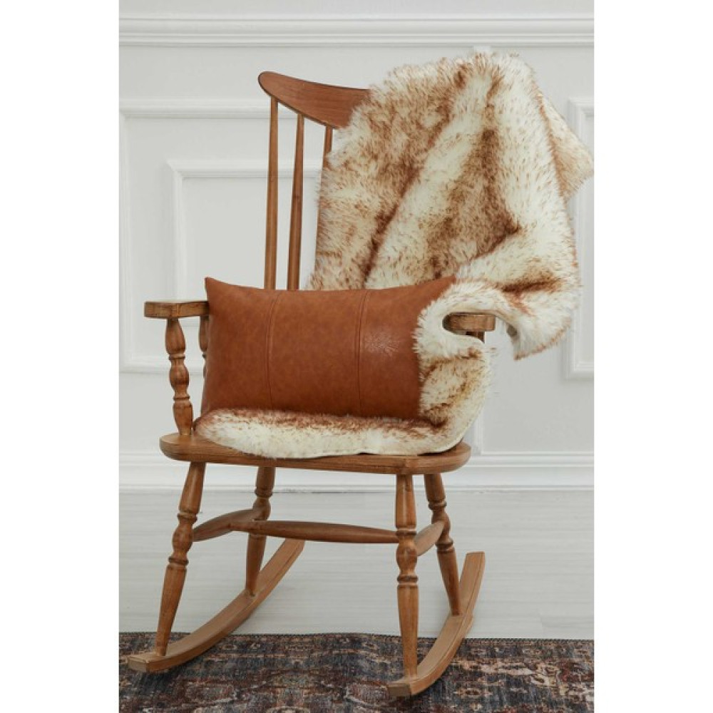 Spor Dikiş Çift Tarafı Deri Diktörtgen Modern Kırlent KILIFI,KAHVERENGI,K-138 - 30 x 50 cm - Kahverengi Kırlent / Mobilya Yastığı Fiyatı