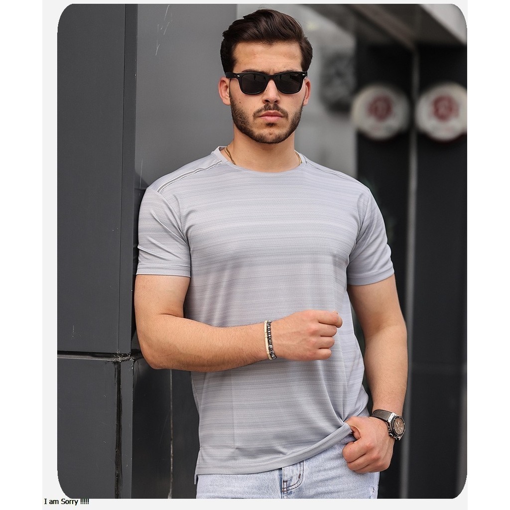 Spor Life Mens Style Reflektör Şeritli Çizgili Spor T-Shirt Giyim & İç Giyim Fiyatı