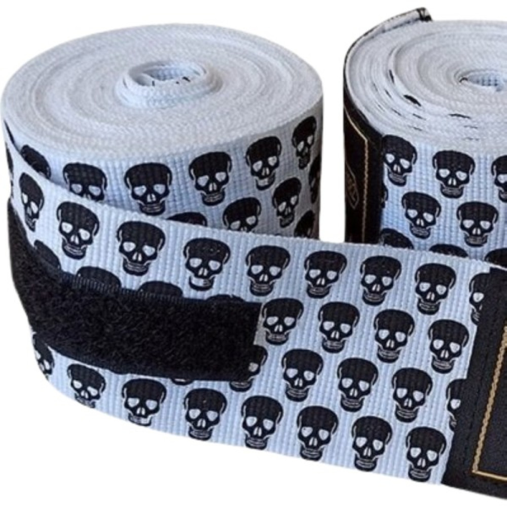Sporio Boks Bandajı Big Skulls Kuru Kafa 5 Metre Boks Bandajı Beyaz Diğer Spor Ürünleri Fiyatı