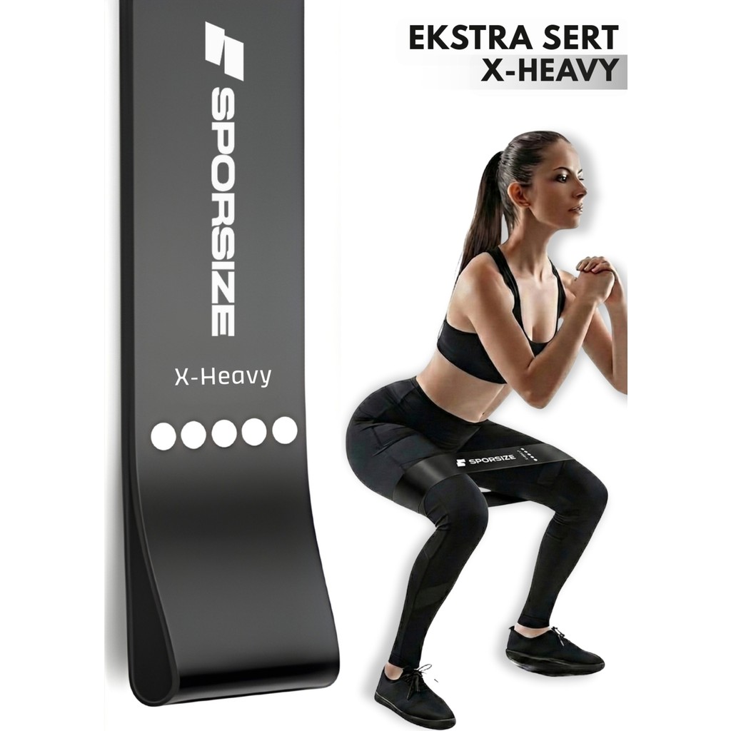 Sporsize %100 Lateks Direnç Bandı – Evde Spor Pilates Fitness – Bacak Kalça Squat Antrenmanı Loop Bant Diğer Fiyatı