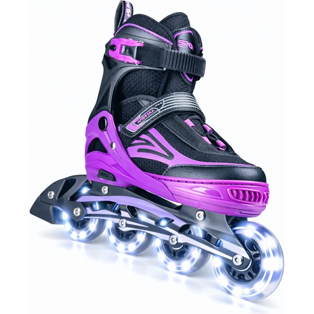 Sportaj Siyah Inline Paten Beyaz LED Işıklı Silikon Teker Taj-J1 Pro 3 In 1 Teker Ayarlı Diğer Fiyatı