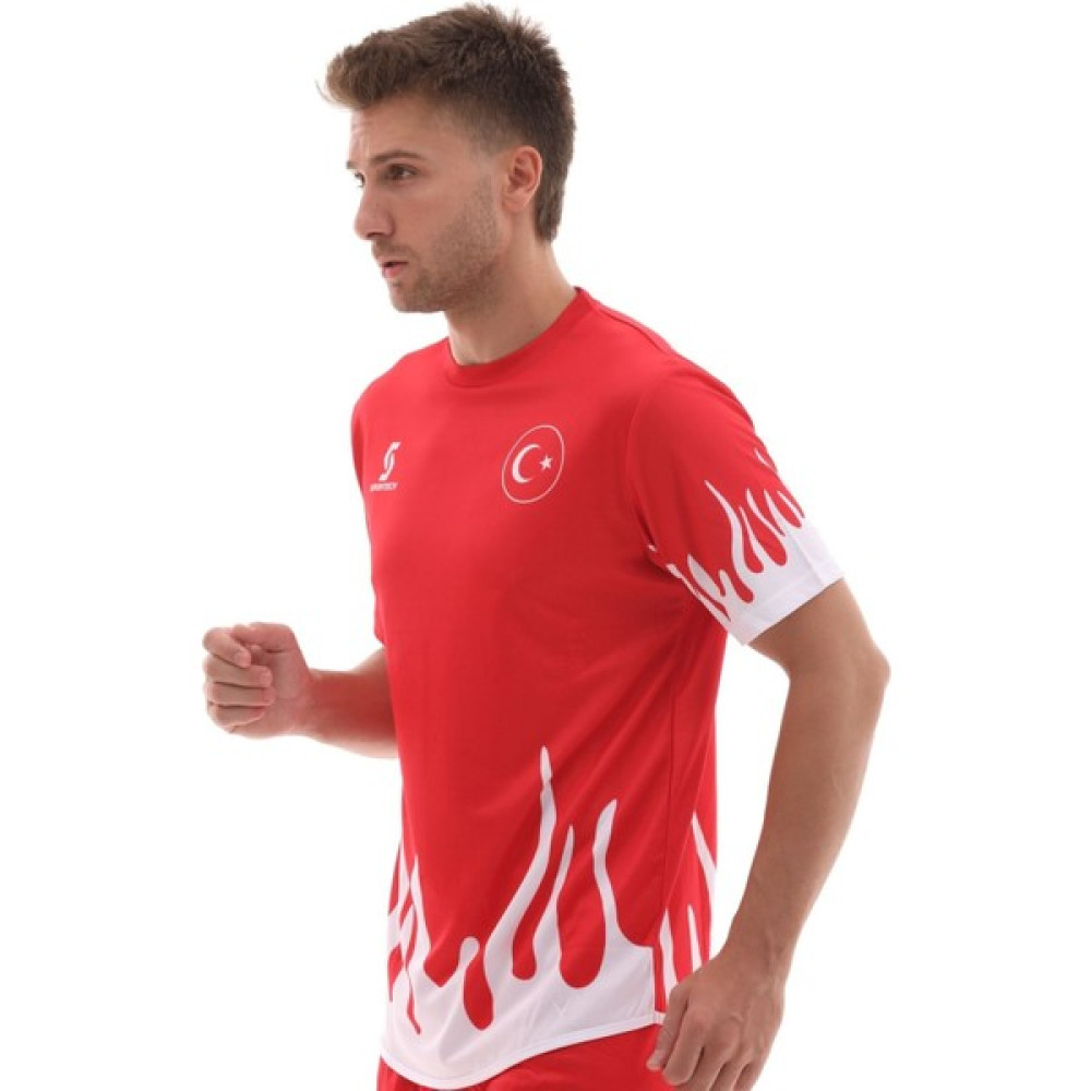 Sportech R0121 Alevli Türkiye Forması Tek Üst (Tek Kelime Isim Yazılır) 128 Futbol Malzemeleri Fiyatı