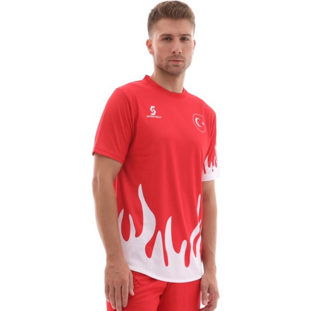 Sportech R0121 Alevli Türkiye Forması Tek Üst (Tek Kelime Isim Yazılır) Futbol Malzemeleri Fiyatı