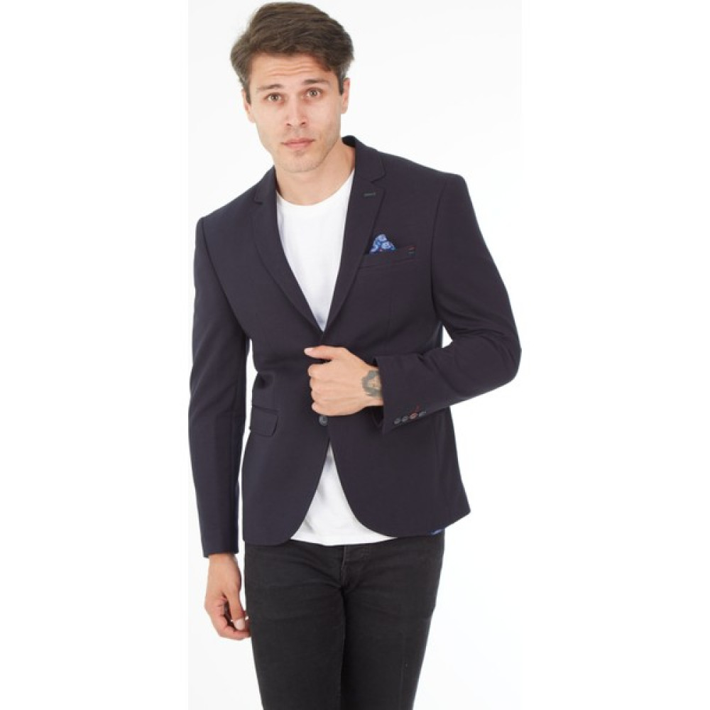 SPOSO 5116 Dar Kalıp Lacivert Erkek Blazer Ceket Erkek Ceket Fiyatı