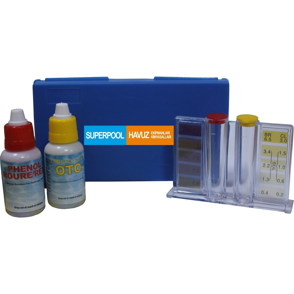 SPP Superpool Sıvılı Havuz Suyu pH ve Klor Test Kiti - Beyaz Diğer Fiyatı