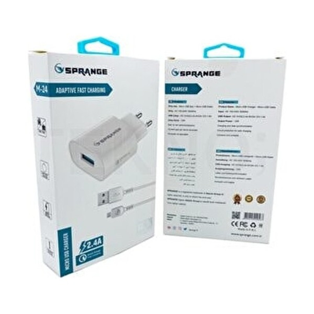 Sprange M-24 Micro Quick Charge 2.4A Hızlı Şarj Seti Cep Telefonu Şarj Cihazı Fiyatı