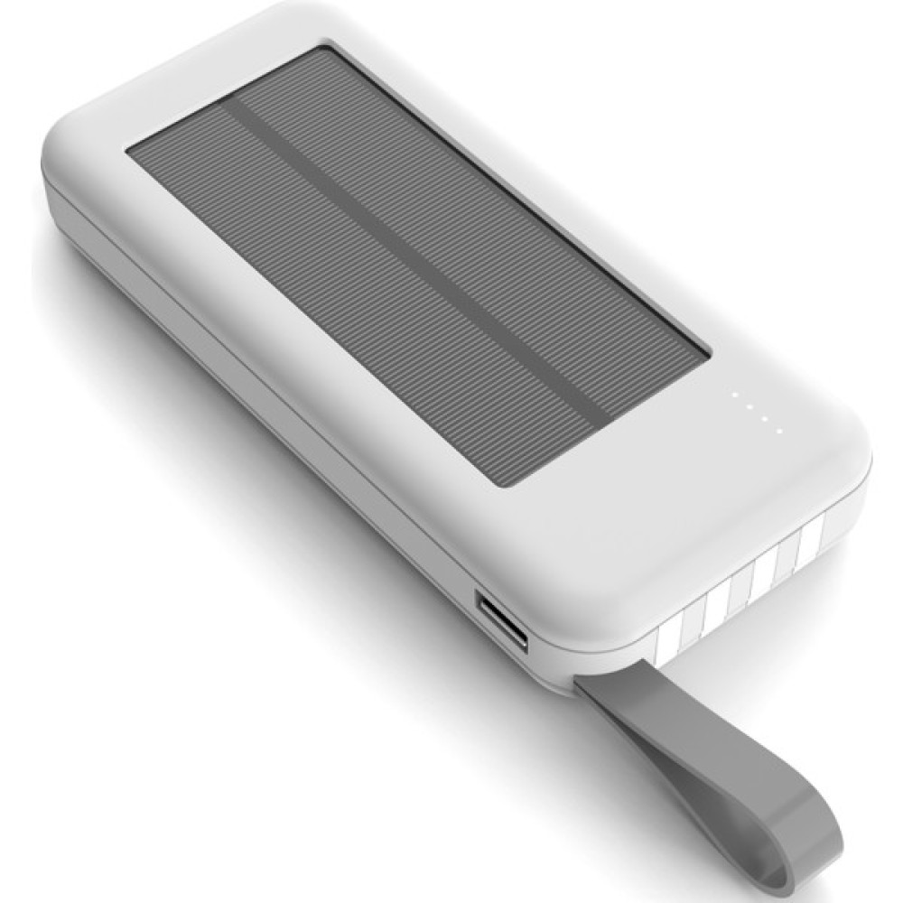 Sprange SR-P19S 12000 Mah Solar Enerji Powerbank - Beyaz Taşınabilir Şarj Cihazı - Powerbank Fiyatı