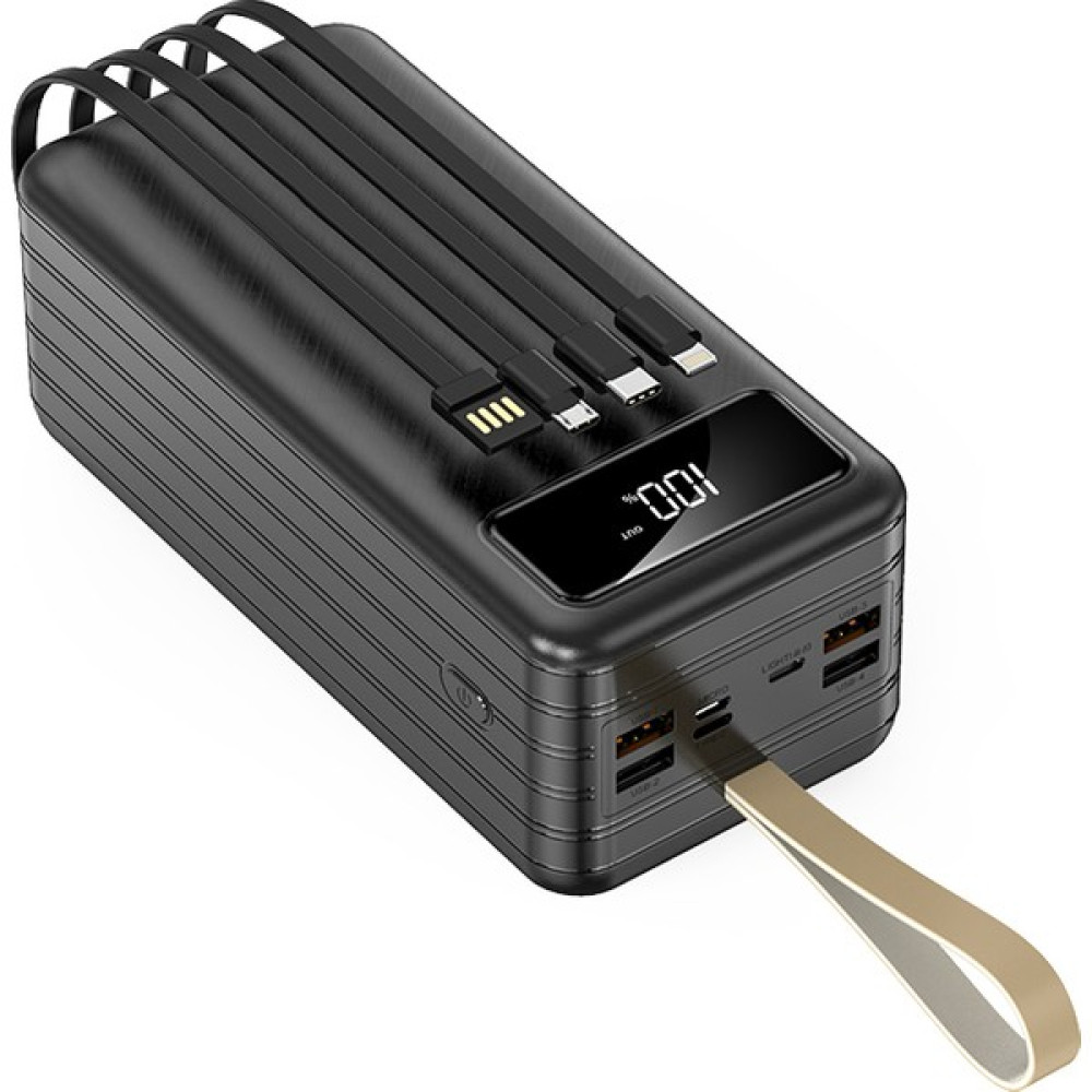 Sprange Sr-P9 80000 Mah 3in1 USB Kablo Powerbank - Siyah Taşınabilir Şarj Cihazı - Powerbank Fiyatı