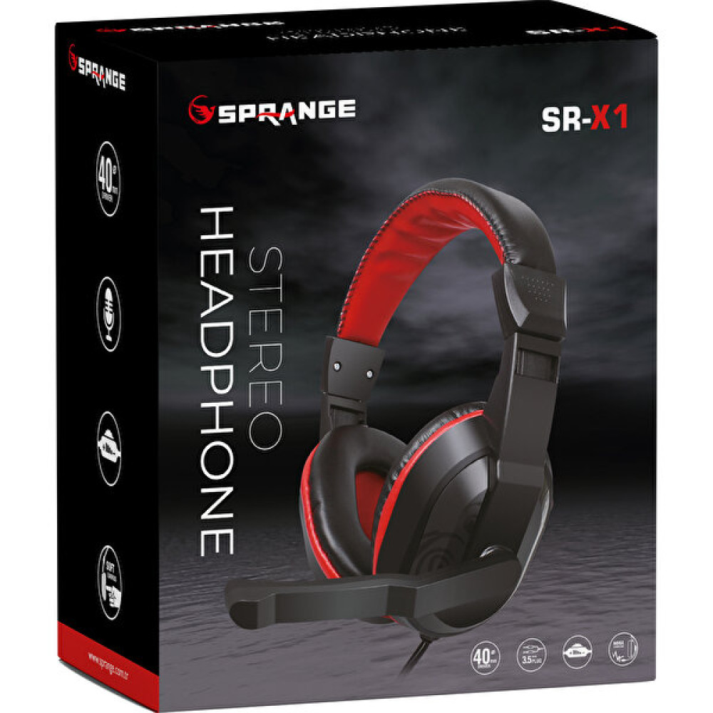 Sprange Sr-X1 Mikrofonlu Pc Kulaklık - Siyah Kulak Üstü Kulaklık Fiyatı